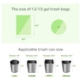 thumbnail image 3 of 1.2 Gallon Small Trash bags Biodegradable, Mini Recycling & Degradable Garbage Bags Fit 5 Liter Can Liners for Kitchen Bathroom Office Car (150 Counts,Green), 3 of 7