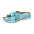 thumbnail image 2 of Zapatos de verano para mujer, sandalias de tacón con cuña, zapatillas de flores ahuecadas Wmkox8yii ytu9986, 2 of 4