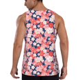 thumbnail image 3 of Easygdp Japanese Cherry Blossoms Men's Tank Top, Sleeveless Muscle T Shirts, Breathable, Quick-Dry, Loose for Gym, Running, Fitness - X-Large, 3 of 9
