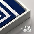 thumbnail image 4 of PixonSign Framed Wall Art Print Set Geometric Blue and Orange Maze Pattern Abstract Shapes Digital Art Modern Art Chic Colorful Multicolor Ultra for Living Room, Bedroom, Office - 24"x24"x2 White, 4 of 5