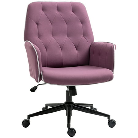 UPC: 0842525140256 | Home Office Desk Chair with Adjustable Height  Swivel Adjustable Task Chair with Padded Armrests  Purple