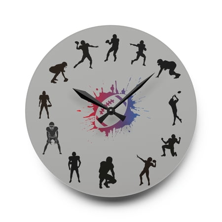 Football Season Wall Clock image