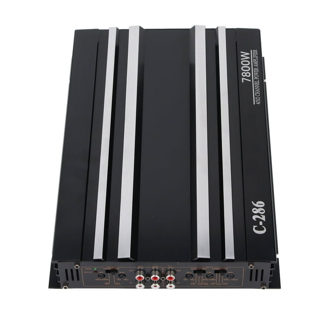 Car Stereo Amplifier, Class AB Automotive Amplifier 4 Channels 7800W Improve Sound Quality for UTV for Truck