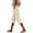 58Beige329, variant on WERYOUNG Casual Capri Pants For Women Solid Color Elastic Waist Summer Trousers Outdoor Activities Versatile Bottoms