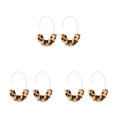 thumbnail image 2 of Minnieouse 1 par de aretes en forma de U con estampado de leopardo para niñas adolescentes Light Tortie Type1 NO1 Minnieouse CBP234267, 2 of 6