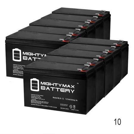 12V 8AH SLA Battery for ELSAR 150 - 10 Pack (10 Best Car Batteries)