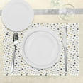 thumbnail image 3 of Ambesonne Sketchy Place Mats Set of 4, Cosmos Galaxy Doodle, Standard Size, Yellow Black White, 3 of 6