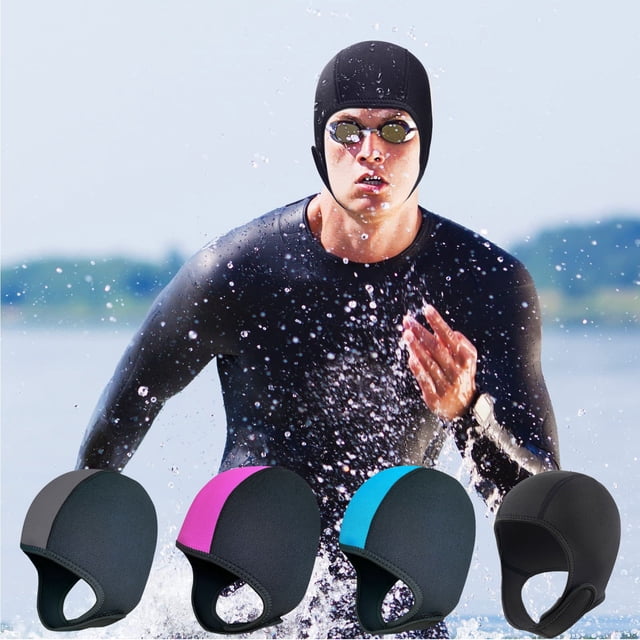 Fiudx Capucha de Buceo de Neopreno, Cobertura Facial Completa, Protección Solar y a Prueba de Viento, Secado Rápido, Gorro de Natación Cálido, Multideportivo, Actividades En Climas Fríos, Talla Unive