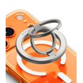 thumbnail image 1 of Anillo magnético doble plegable con soporte Ringke, color plata, 1 of 9