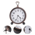 thumbnail image 4 of HLONK Horloge de Bureau Vintage Table Rabattable Intérieure Silencieuse Style Européen, 4 of 8