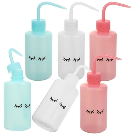 

6Pcs Wash Bottle Plastic Tattooing Wash Bottle Water Squirt Bottle Squeeze Bottle 250ml