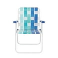 thumbnail image 4 of Ensemble de 2 chaises pliantes en sangles Mainstays, bleu et blanc, 4 of 9