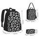 thumbnail image 2 of Disketp Black Leopard Mochila Estampada de Gran Capacidad con Lonchera y Estuche, Set de 3 Piezas para Estudiantes, 2 of 7