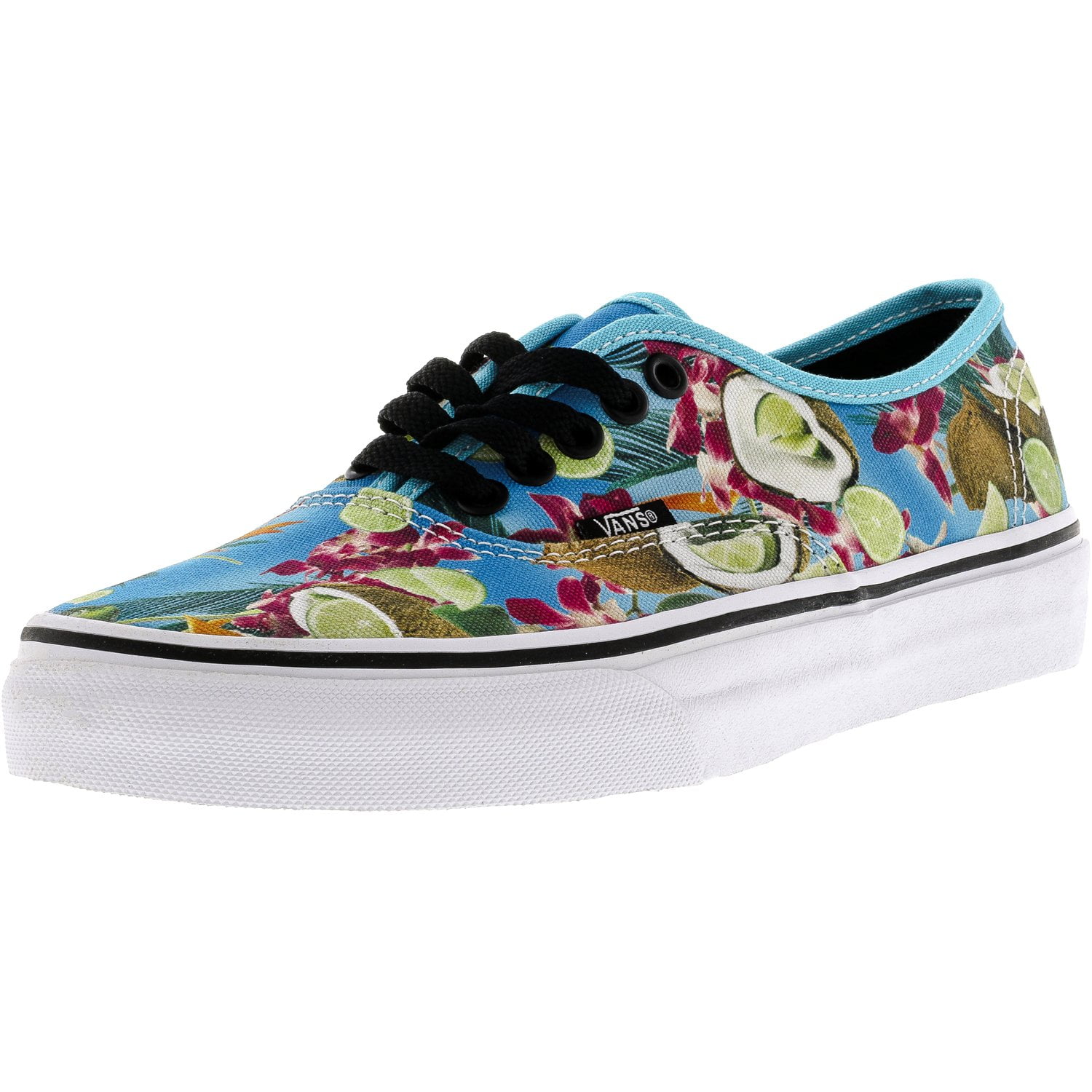Vans Authentic Lime In The Coconut Black Low Top Canvas Skateboarding Shoe - 7M / 5.5M Vans Authentic Lime In The Coconut Black Low Top Canvas Skateboarding Shoe - 7M / 5.5M