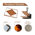 thumbnail image 4 of 2 PCS Heat Press Platen Wrap Cover, Heat Resistant Protector for Protecting Sublimation Heat Pressing Machine B White, 4 of 6