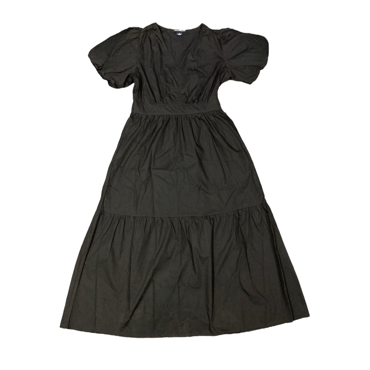 knee length dresses for ladies Cotton Sateen Pleated Midi Dress main image 0