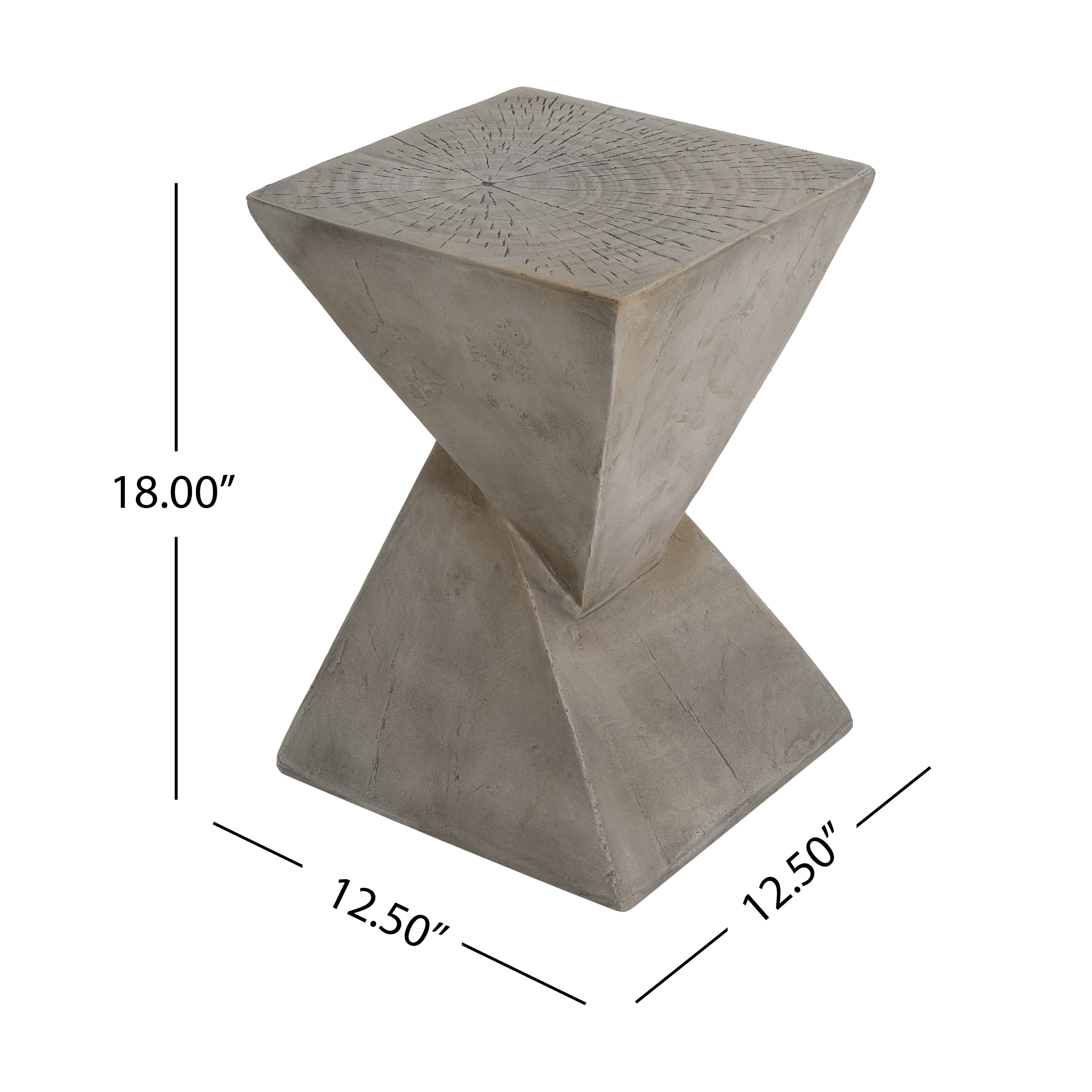 Euroco TESS Modern Side Table – Stylish Cent Table Compatible with Living Room, Bedroom, or Office – Versatile Home Furniture with Design and Sturdy Construction,Light gray Color