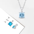 thumbnail image 4 of Everly Women's Topaz Sterling Silver Necklace, 4 of 5