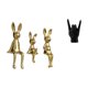 thumbnail image 1 of Escultura De Figura Familiar De Conejo Y Estatua De Gesto De Mano De Roca, Animal Creativo Y Exhibición De Dedos Para Escritorio, Mesa, Armario, Estantería, Decoración De Dormitorio, 1 of 8