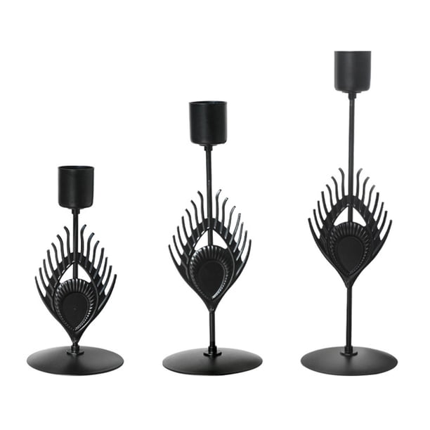 Candelabro de Metal de 3 uds., candelabro de escritorio para regalos, MESA CENTRO de MESA, adorno decorativo para cumpleaños