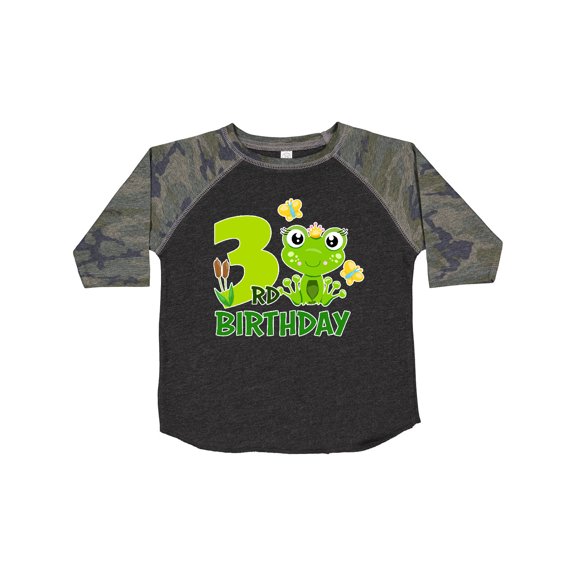 Inktastic 3rd Birthday Princess Frog Girls Toddler T-Shirt