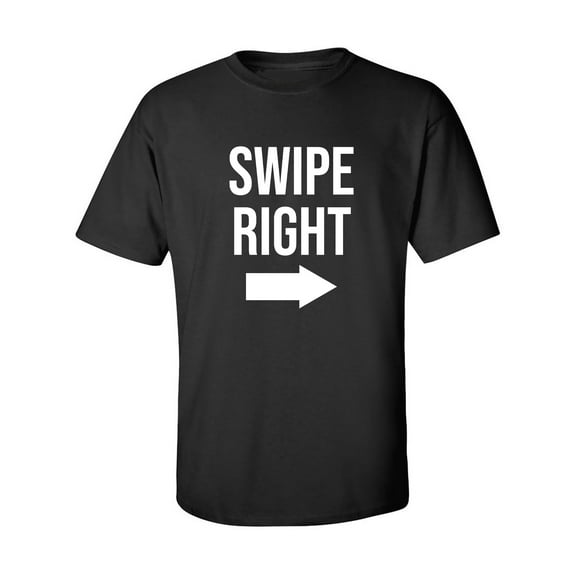 Swipe Right Adult Short Sleeve T-shirt