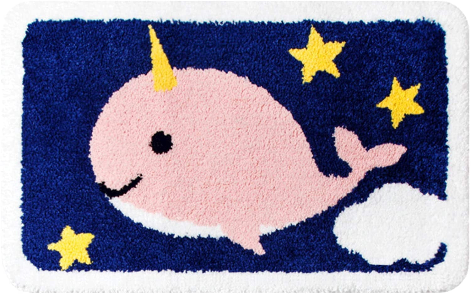 Bathroom Rugs Narwhal Whale Bath Rug for Bathroom Non-Slip Soft Absorbent  Machine-Washable, Shower Bathroom Decor Bath Mat, 20x31.4 Inches, Pink -  Walmart.ca