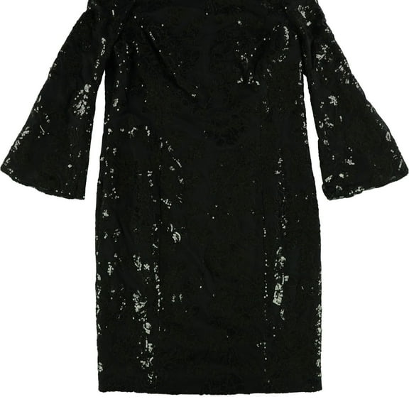 Ralph Lauren Womens Off The Shoulder A-Line Dress