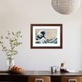 thumbnail image 3 of The Great Wave Off Kanagawa, from the Series "36 Views of Mt. Fuji" ("Fugaku Sanjuokkei"), Scenic Framed Art Print Wall Art by Katsushika Hokusai, 3 of 5