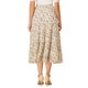 thumbnail image 3 of Falda Floral de Chiffon para Mujeres Inspire Chic, A-line, Larga, con Volantes en Capas, Boho, Verano, Midi, Talla 3XL, Blanca, 3 of 6