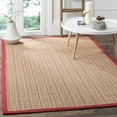 thumbnail image 3 of SAFAVIEH Natural Fiber Aspen Striped Area Rug, Rust, 5' x 8', 3 of 9