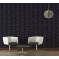 thumbnail image 7 of Concord Wallcoverings Textured Wallpaper Modern Baroque Featuring Ornaments, Black Silver, 21 In x 33 Ft (56 sq. ft), 361663, 7 of 7
