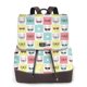 thumbnail image 1 of Fotbe Cute French Bulldog Mochila Bolso con Estampado para Mujer, Mochila Antirrobo de Nylon Impermeable, Bolsa Ligera de Hombro, 1 of 4