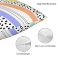 thumbnail image 5 of YFYANG Square Decorative Throw Pillow Case (Without Pillow Insert), Rainbow Colored Abstract Lines Bedroom Sofa Car Cushion Cover, 20"x20", 5 of 9