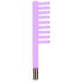 thumbnail image 1 of Sonda de vidrio con forma de peine para eliminar la caspa, para instrumento de electroterapia de alta frecuencia, luz púrpura., 1 of 14