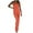 Orange, variant on IROINNID Sleeveless One Shoulder Jumpsuit For Women Full-Length Ladies Summer Backless Loose Long Rompers Jumpsuit