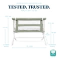 thumbnail image 2 of Baby Delight Beside Me Serenity Bassinet and Bedside Sleeper, Organic Sage, 2 of 9