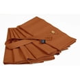 thumbnail image 2 of S4Sassy Orange Solid Home Decor Solid Dinning Tableware Fabric Cocktail Napkin 12 Pcs Set, 2 of 8