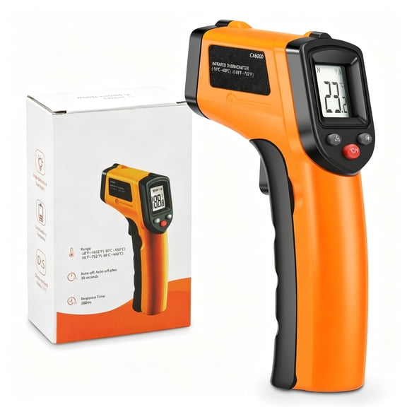 Infrared Thermometer Gun -58℉ to 752℉ Laser Temperature Gun Food Thermometer for Meat Food Candy Oven Industrial Water & Oil Testing
