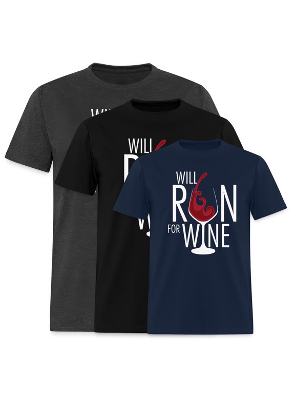 Etro Funny Cute Gift Will Run For Wine Short Sleeve Unisex T Shirt