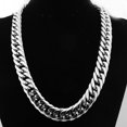 Deziloo Cuban Link Bracelet – Stainless Steel Adjustable Chain For Men & Women, Silver, 3-11mm Width