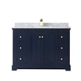thumbnail image 4 of Wyndham Collection 48" Wood Single Bathroom Vanity in Gold/Dark Blue, 4 of 5