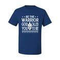 thumbnail image 2 of Wild Bobby Be The Warrior God Called You To Be Inspirational/Christian Men Graphic Tee, Royal, 3X-Large, 2 of 5
