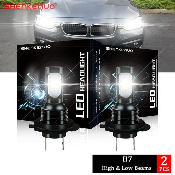 H7 LED Headlight Bulbs high or Low Beam for BMW 320i xDrive 2013 2014 2015 2016 20172018 Bright White 2pcs 6000K