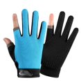 thumbnail image 1 of Guantes de pesca de dos dedos para hombre, para exteriores, con protección solar, antideslizantes, para ciclismo, transpirables, con pantalla táctil, finos y deportivos para ciclismo, 1 of 2