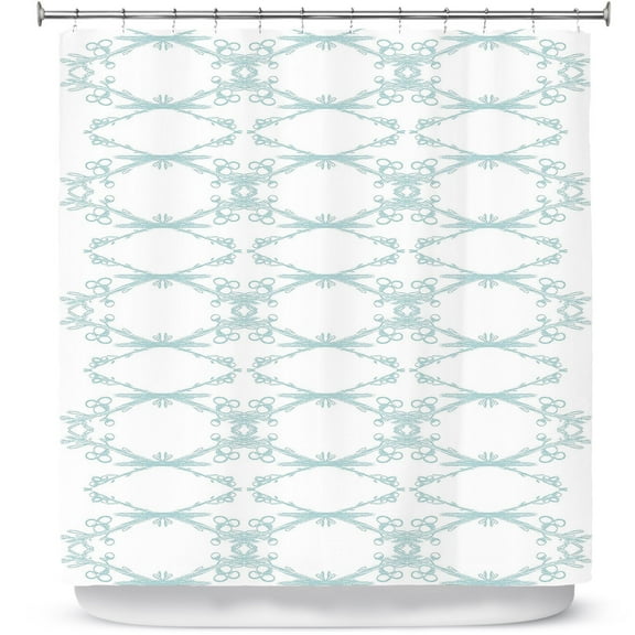 Shower Curtains 70" x 84" from DiaNoche Designs by Julie Ansbro - Twigs White