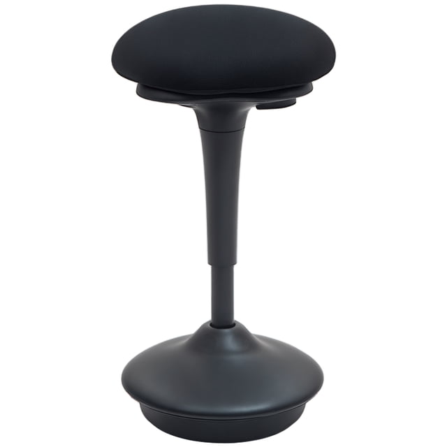 HOMCOM Adjustable Active Standing Stool with Rocking Motion, Black