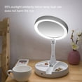 thumbnail image 4 of Lighted Makeup Mirror, Folding Double Sided Vanity Mirror, 1X/10X Magnifying, Brightness Adjustable, LED Cosmetic Mirror Desk Mirror for Travel, Home Makeup, 4 of 11