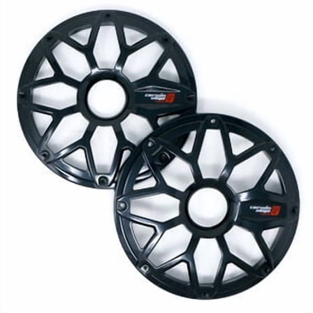 Cerwin Vega SM8FBB RPM Stroker 8" Flush Mount Speaker Grill, Steel With Powder Coating, Pair (Black)