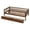 Dark Brown, variant on Dtwnek Twin Size Daybed Wood Bed with 2 Drawers for Home Living Room, White